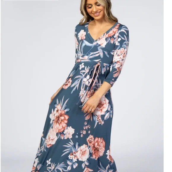 chinese dress ladies Floral Dress, Summer Dress, Pink Floral Cotton Dress, Sleeveless Maxi Dress, Maternity Dress, Sundress, Spring Floral Dress, Tube Dress main image 0